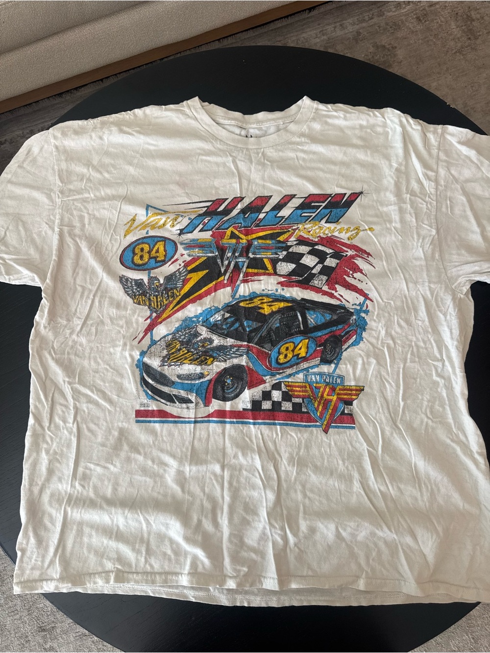 Urban Outfitters Van Halen Racing oversized Graphic Tee